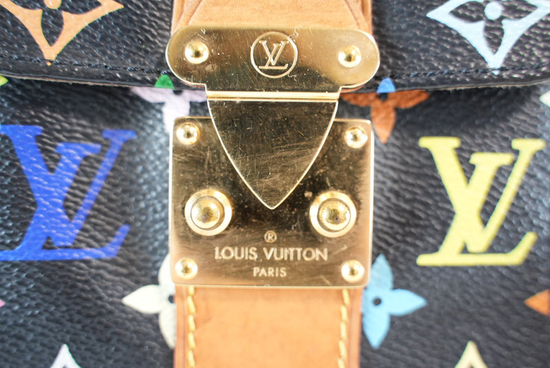 Louis Vuitton X Takashi Murakami Monogram Multicolor Speedy 30 Noir Used