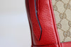 Gucci Bree GG Canvas Crossbody Bag Red Used