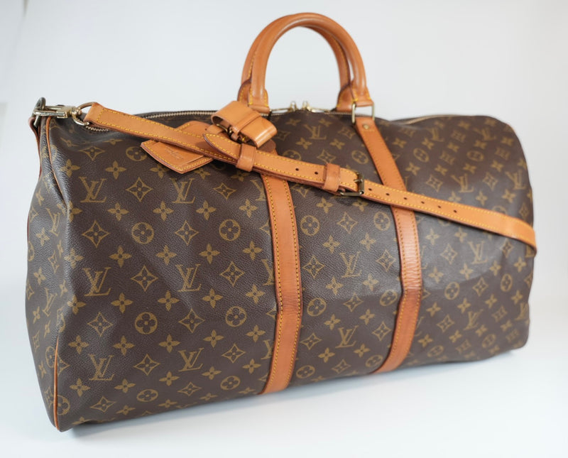 Louis Vuitton Monogram Keepall Bandouliere 55 Used