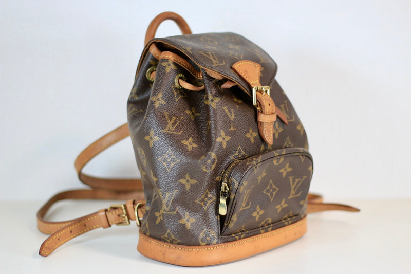 Louis Vuitton Monogram Montsouris PM/Mini Backpack Used