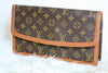 Louis Vuitton Monogram Pochette Dam GM Clutch Bag Used