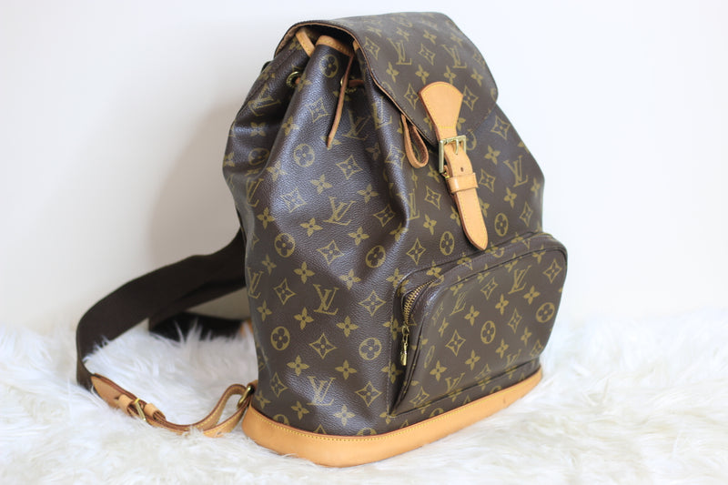 Louis Vuitton Monogram Montsouris GM Backpack Used