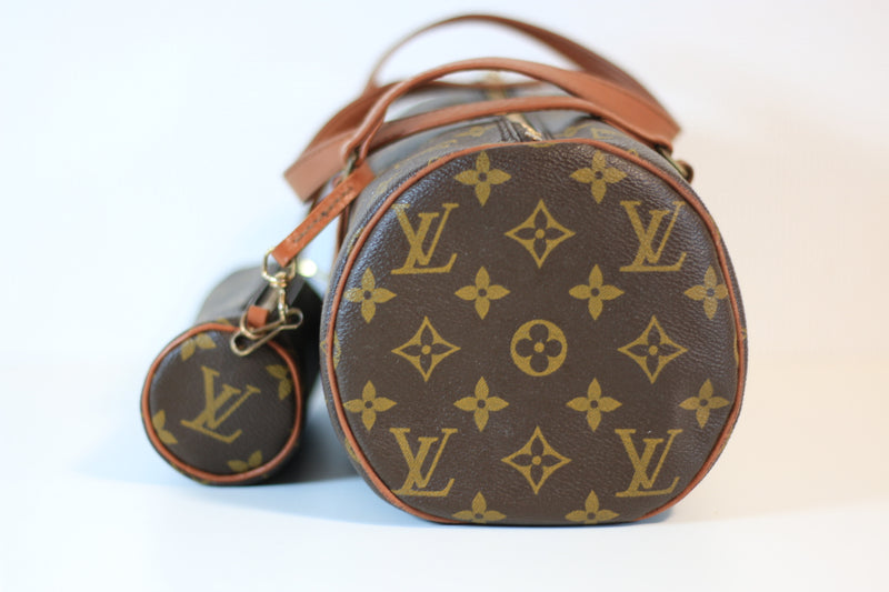 Louis Vuitton Monogram Papillon 30 w/ Mini Papillon Handbag Used