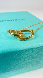 Tiffany & Co. Double Loop AU750/K18 Gold Necklace Used