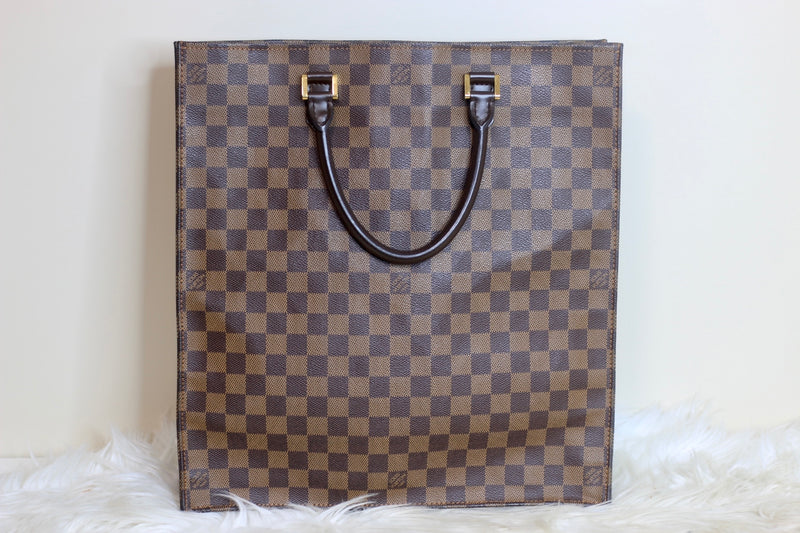 Louis Vuitton Damier Ebene Sac Plat Handbag