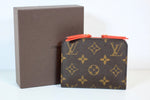 Louis Vuitton Monogram Compact Insolite Wallet Orange Used