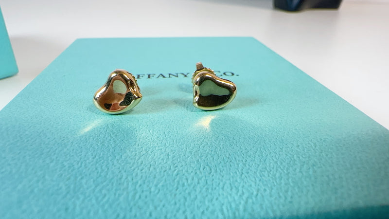 Tiffany & Co. Heart Pierce Earrings K18 GOLD (AU750)Used