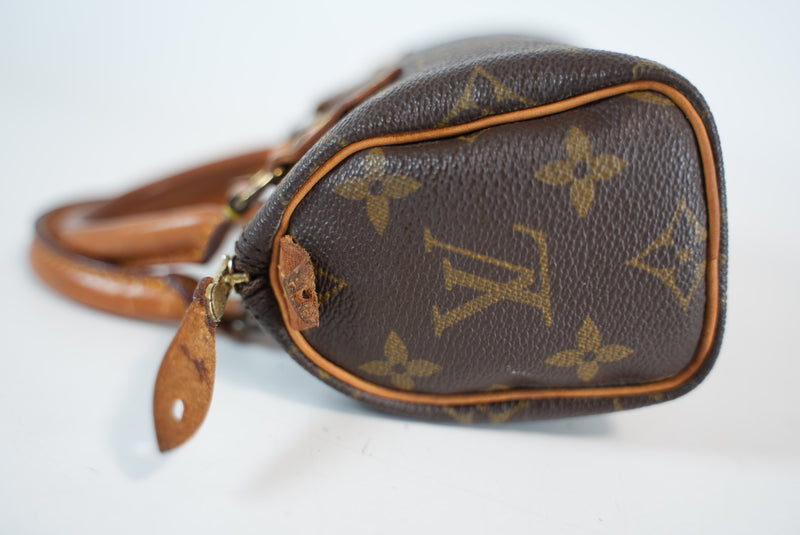 Louis Vuitton Monogram Mini Speedy HL w/ strap Used