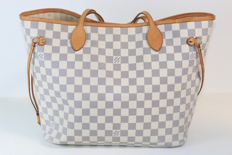 Louis Vuitton Damier Azur Neverfull MM Used