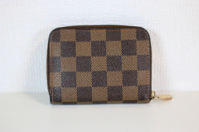 Louis Vuitton Damier Ebene Compact Zippy Wallet Used