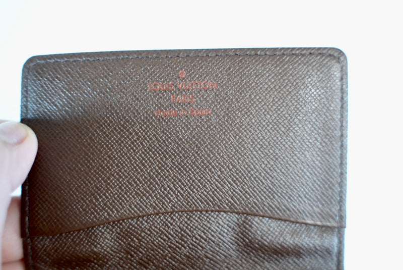 Louis Vuitton Damier Ebene Envelope De Visite Card Case Used