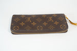 Louis Vuitton Monogram Clemence Wallet Mimosa Interior Used