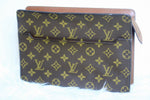 Louis Vuitton Monogram Pochette Homme Clutch Bag Used