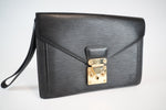 Louis Vuitton Epi Leather Pochette Sellier Dragonne Clutch Bag