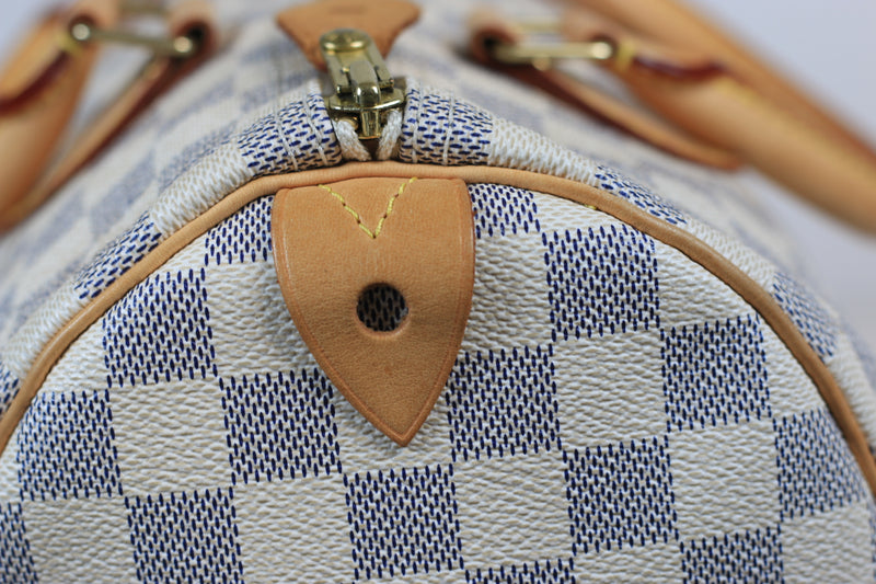 Louis Vuitton Damier Azur Speedy 30 Used