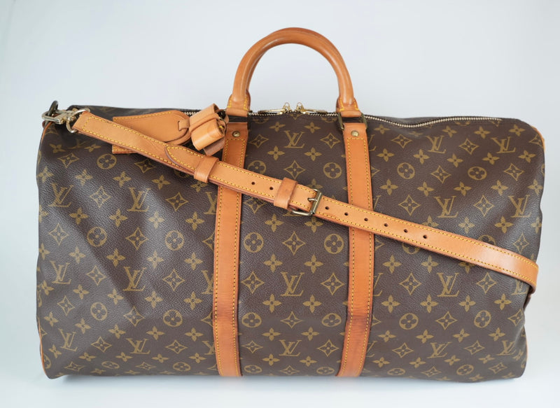 Louis Vuitton Monogram Keepall Bandouliere 55 Used