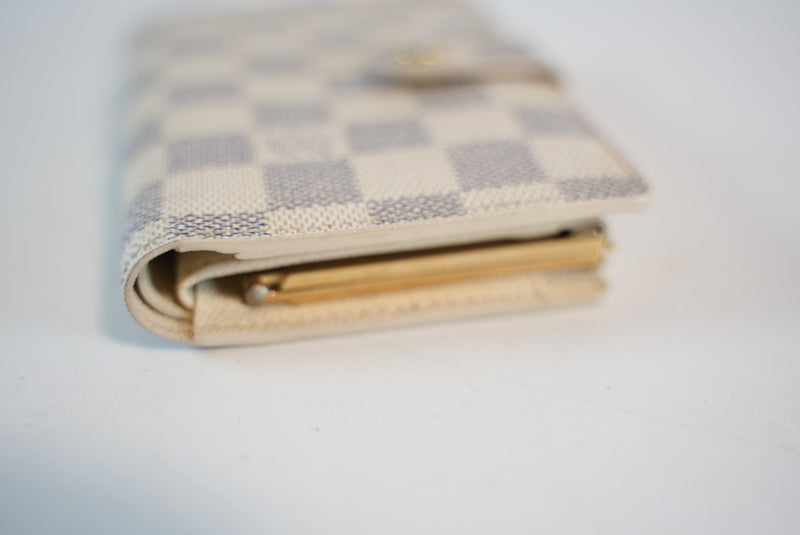 Louis Vuitton Damier Azur Portefeuille Viennois Wallet Used