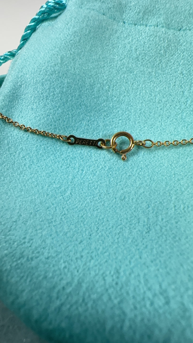 Tiffany & Co. Bean Heart Pendant Necklace(AU750/18K Gold) Used