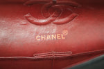 Vintage CHANEL Small Double Flap Matelasse Lambskin Chain Shoulder Bag Used