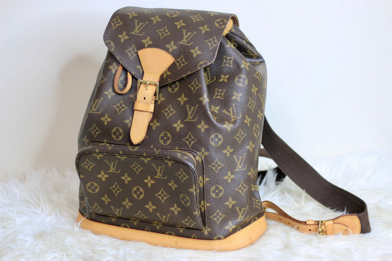 Louis Vuitton Monogram Montsouris GM Backpack Used