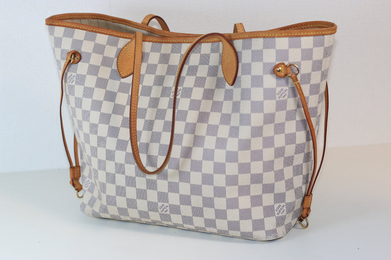 Louis Vuitton Damier Azur Neverfull MM Used