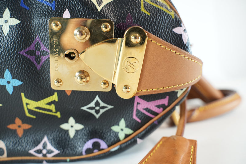 Louis Vuitton X Takashi Murakami Monogram Multicolor Speedy 30 Noir Used