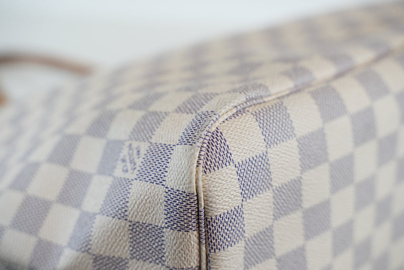 Louis Vuitton Damier Azur Neverfull MM Used