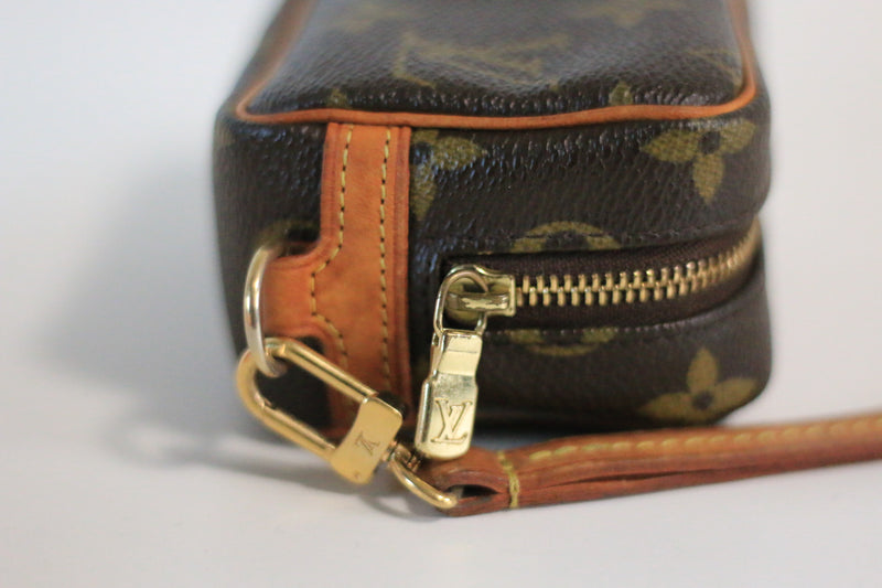 Louis Vuitton Monogram Trousse Wapity Wristlet Pouch Used