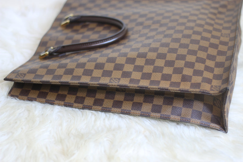 Louis Vuitton Damier Ebene Sac Plat Handbag