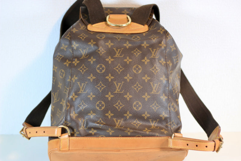 Louis Vuitton Monogram Montsouris GM Backpack Used