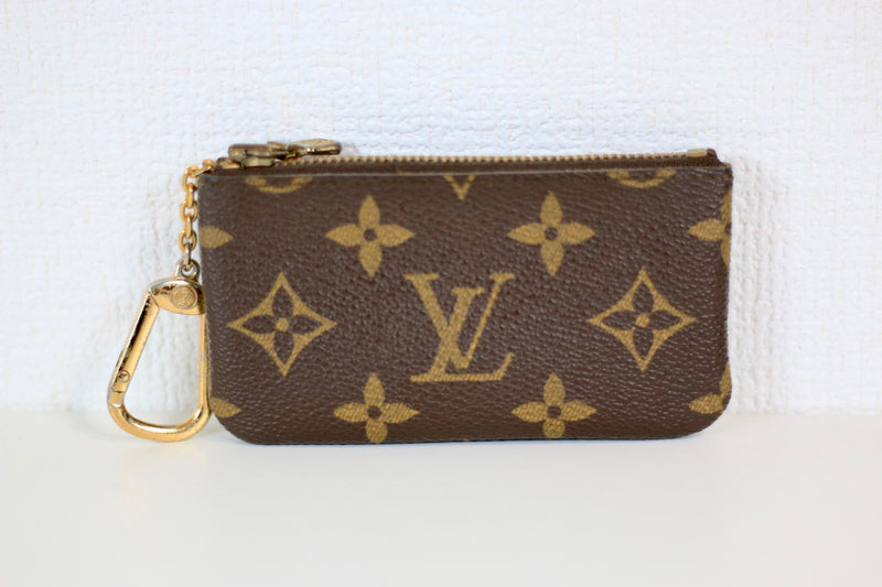 Louis Vuitton Monogram Pochette Cle Key/Card Holder Used