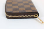 Louis Vuitton Damier Ebene Compact Zippy Wallet Used