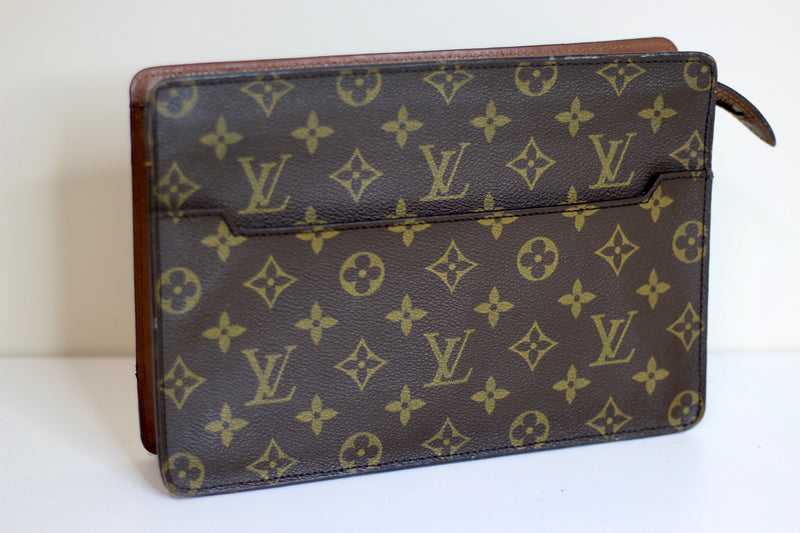 Louis Vuitton Monogram Pochette Homme Clutch Bag Used