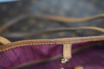 Louis Vuitton Monogram Neverfull MM Pivoine Interior Used