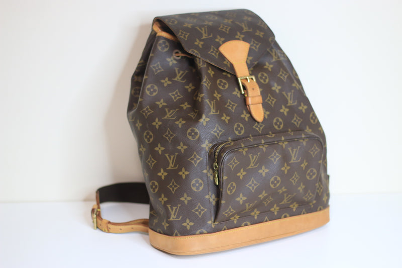 Louis Vuitton Monogram Montsouris GM Backpack Used