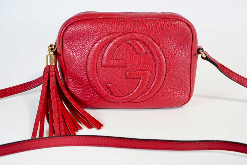 Gucci Soho Disco Bag Red Used