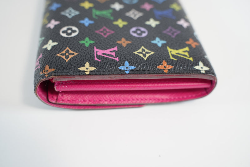 Louis Vuitton Monogram Multicolor Sarah Wallet Used