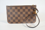 Damier Ebene Neverfull PM Pouch(Wristlet) Used