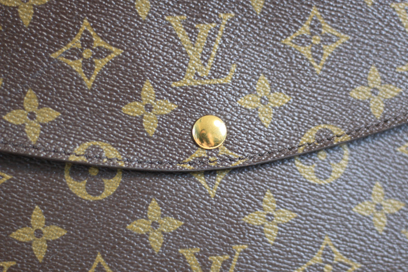 Louis Vuitton Monogram Double Pochette Rabat Sling Bag Used