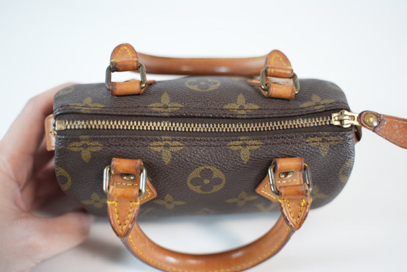 Louis Vuitton Monogram Mini Speedy HL w/ strap Used