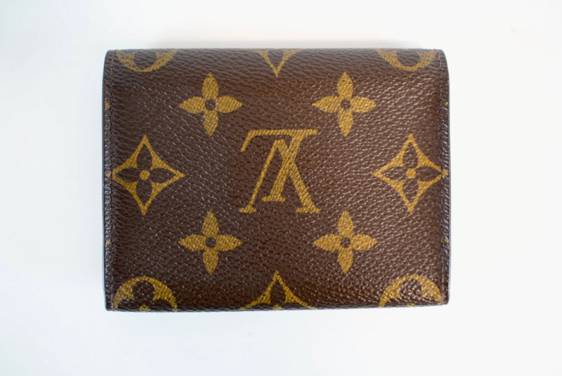 Louis Vuitton Monogram Envelope De Viste Business Card Case Used