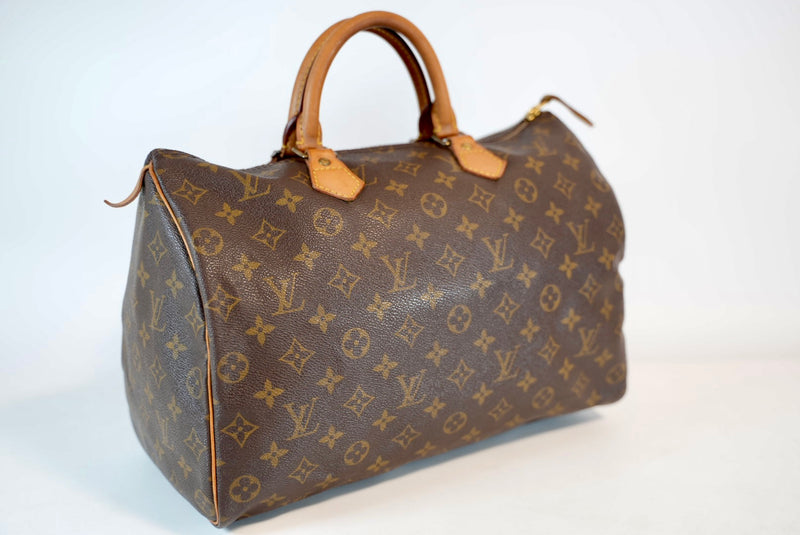 Louis Vuitton Monogram Speedy 35 Handbag Used
