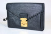 Louis Vuitton Epi Leather Noir Sellier Dragonne Wristlet/Clutch Bag