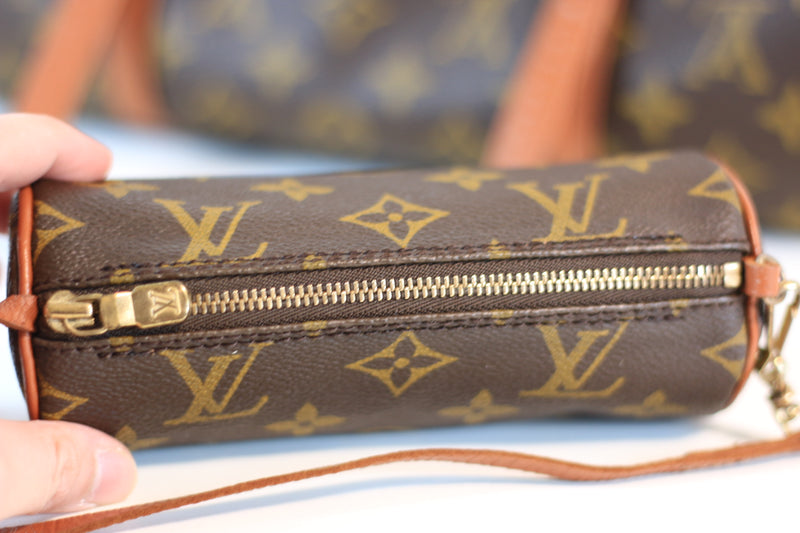 Louis Vuitton Monogram Papillon 30 w/ Mini Papillon Handbag Used