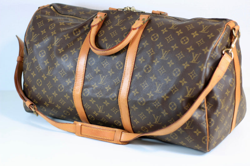 Louis Vuitton Monogram Keepall Bandouliere 55 Used