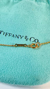 Tiffany & Co. Open Heart Necklace AU750/18KGold Used