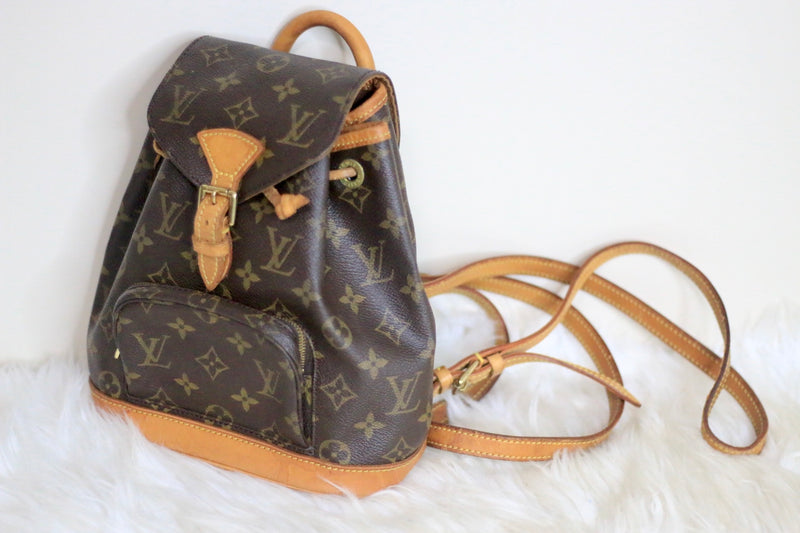 Louis Vuitton Vintage Montsouris Backpack Monogram Canvas PM