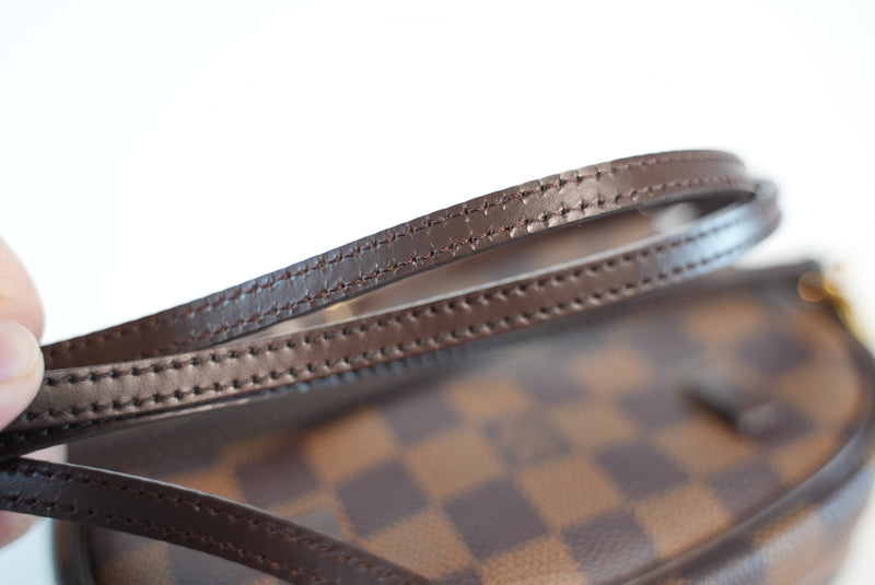 Louis Vuitton Damier Ebene Pochette Ipanema 2way Bag Used