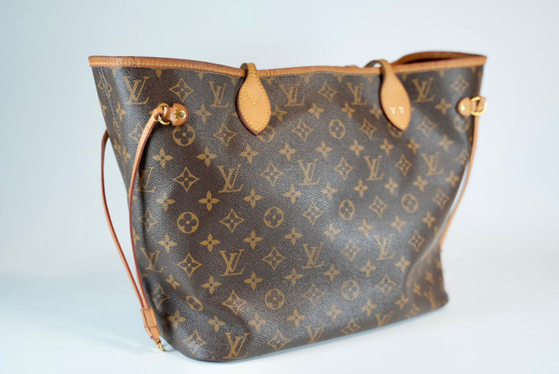 Louis Vuitton Monogram Neverfull MM Pivoine Interior Used