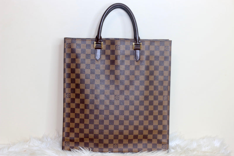 Louis Vuitton Damier Ebene Sac Plat Handbag